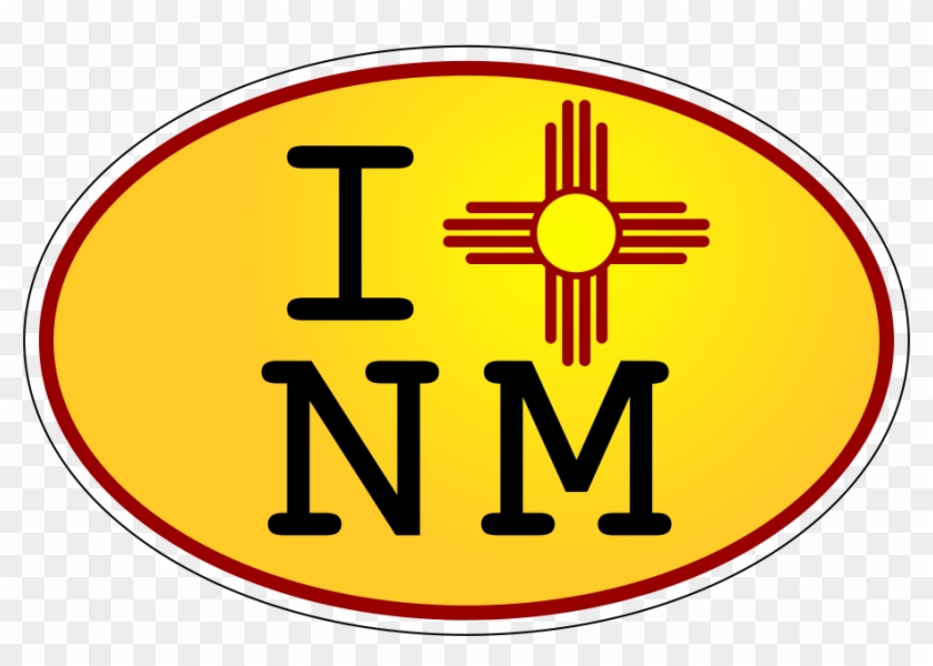 I Zia Nm Yellow Oval Decal - New Mexico Home Messenger Bag #438489