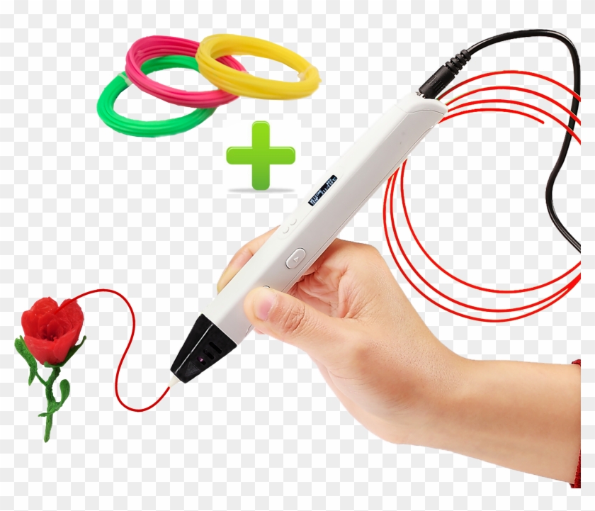 3d Printing Pen Doodle Printer Pen With Led / Oled - 3d Stylo D'impression Ecran Oled Soutien Electrique #438569