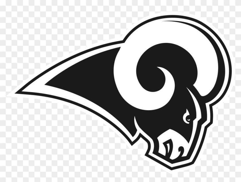Los Angeles Rams Logo Black And White - Los Angeles Rams Logo 2017 #438660