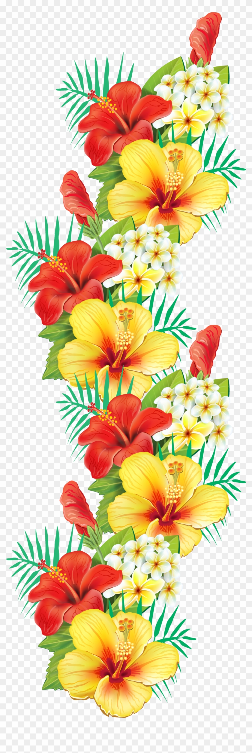Hibiscus Clipart Decoration - Cafepress Tropical Hibiscus Tile Coaster #438992