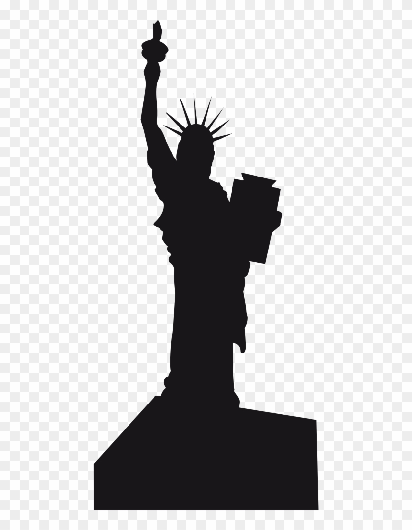 File - Cenicero - Svg - Silhouette Of Statue Of Liberty #439102