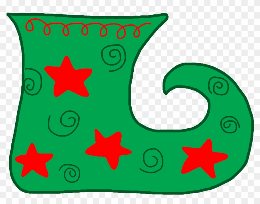 Elf Christmas Stocking Clipart - Elf Christmas Stocking Clipart #439133