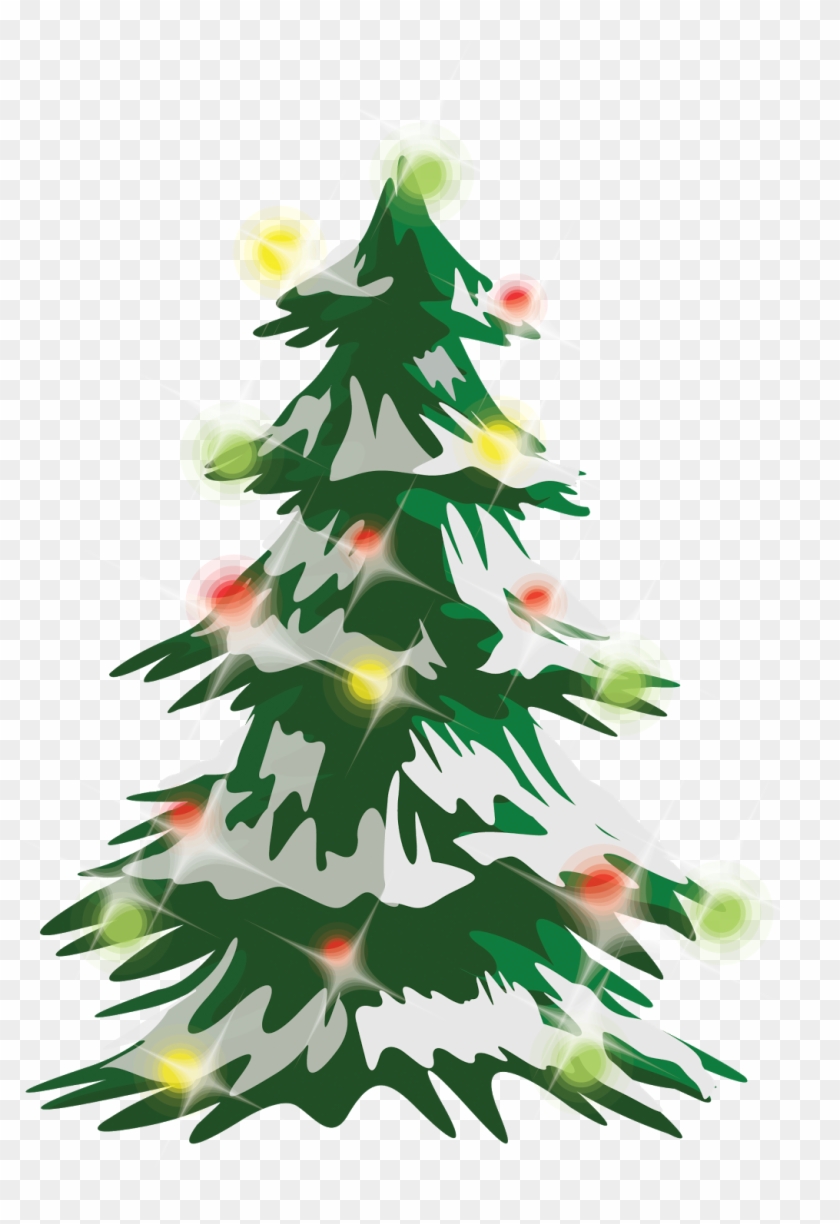 Arbol De Navidad Vector - Snowy Pine Trees Drawing #439134