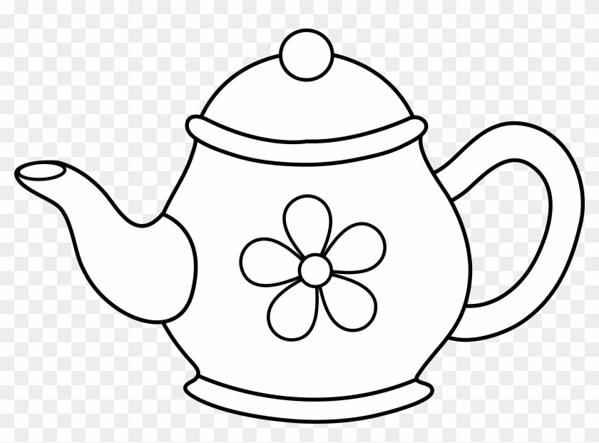 Fancy Teacup Clip Art - Teko Clipart Black And White #439189