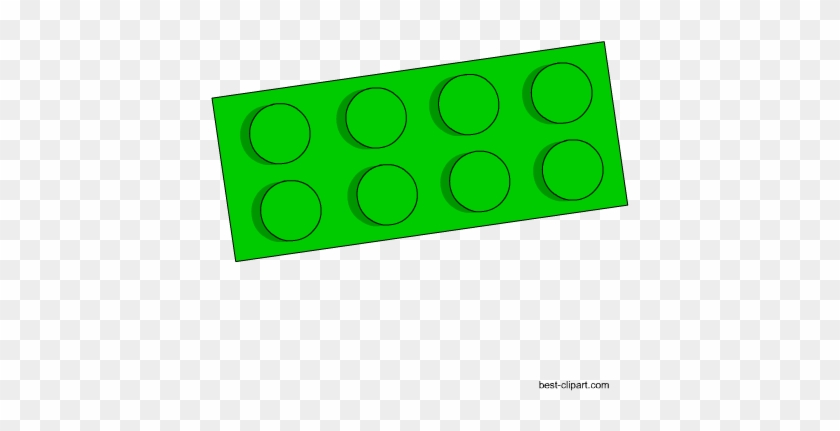 Free Green Lego Brick Clip Art - Circle #439200
