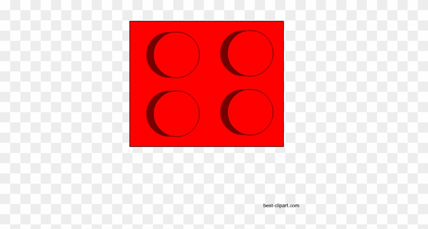 Red Small Lego Brick Clip Art - Circle #439201