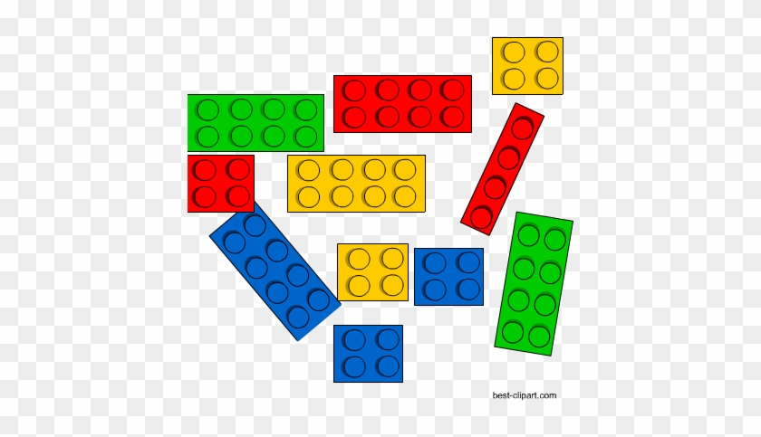 Colorful Lego Bricks Free Png Clip Art - Clip Art #439204