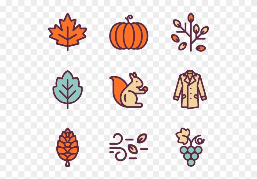 Autumn Elements - Autumn Leaves Icon Png #439343