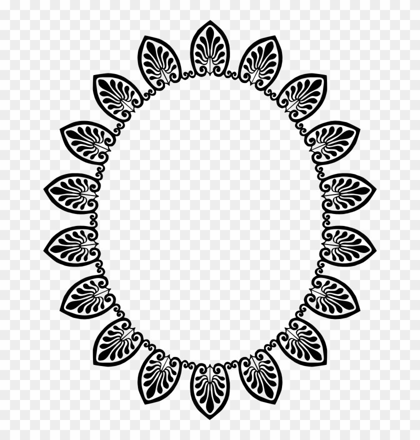 Medium Image - Oval Chicken Frame Clipart #439396