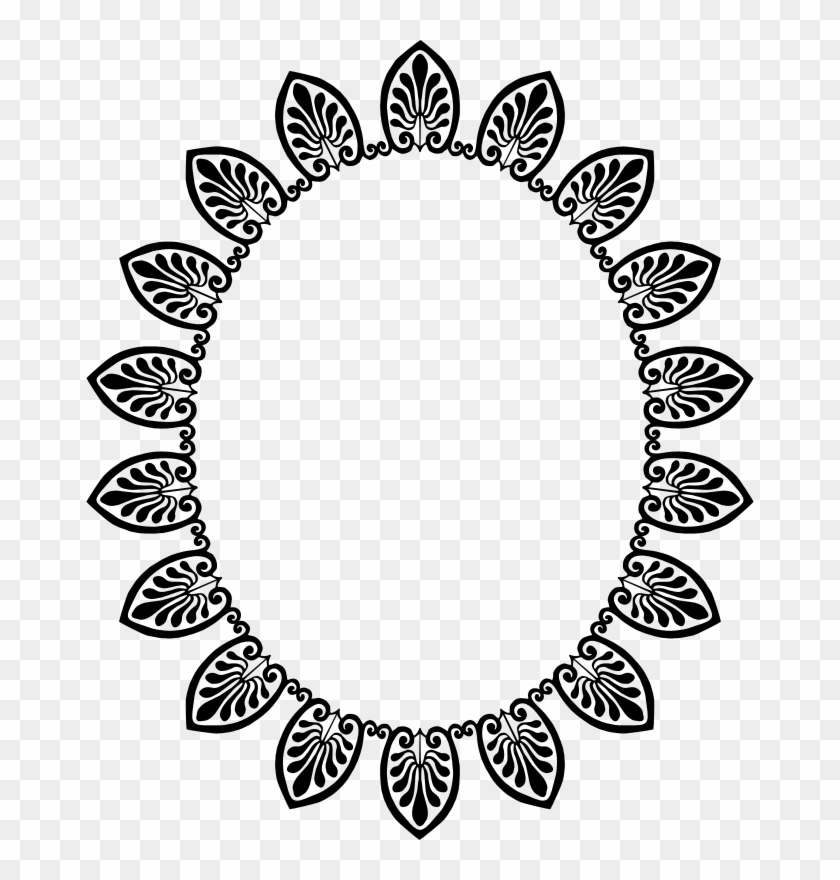 Medium Image - Oval Chicken Frame Clipart #439396