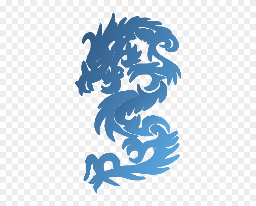 Blue Dragon Clipart - Chinese Dragon Clipart Blue #439449