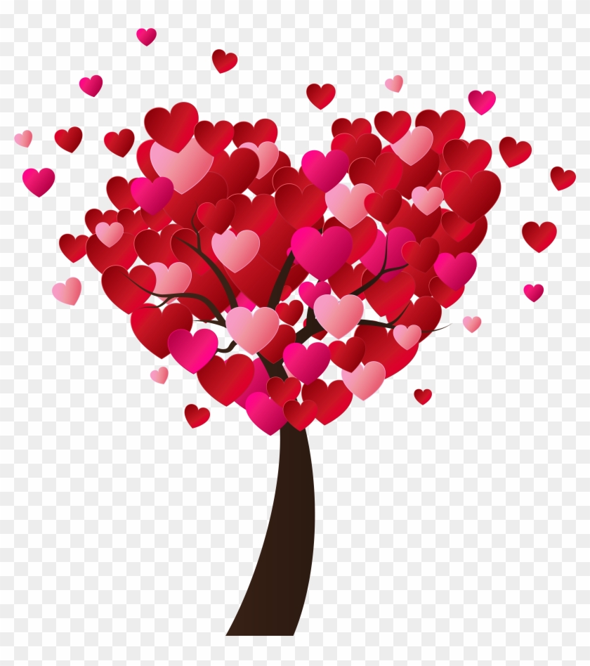 Valentine's Day Heart Tree Png Clip - Happy Anniversary To Grandparents #439512