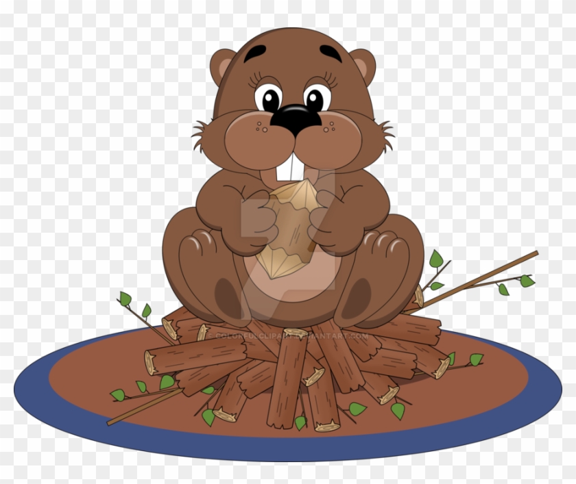 Beaver Cutting Down Tree Clip Art At Mzayat - Beaver Dam Clipart #439571