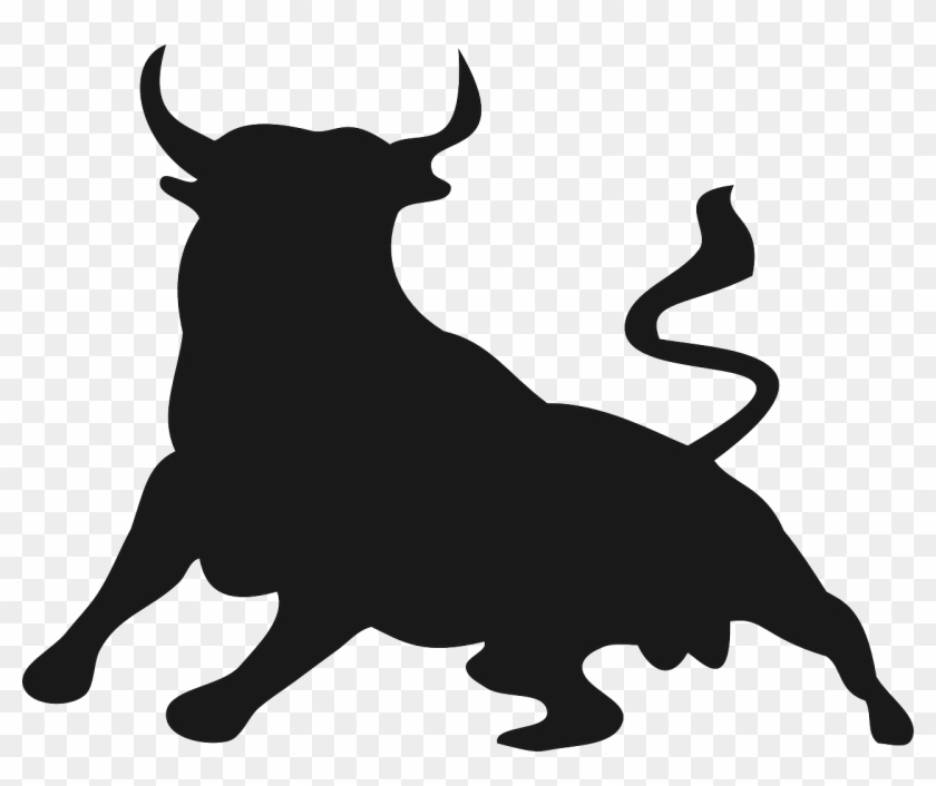 Broken Horn Rodeo - Bull Silhouette Png #439678
