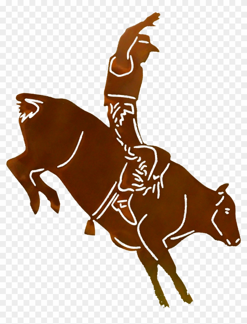 Bull Rider Wall Decor - Wyoming Cowboys Logo Png #439725