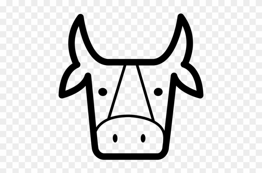 Bull Head Stroke Transparent Png Amp Svg Vector - Head #439743