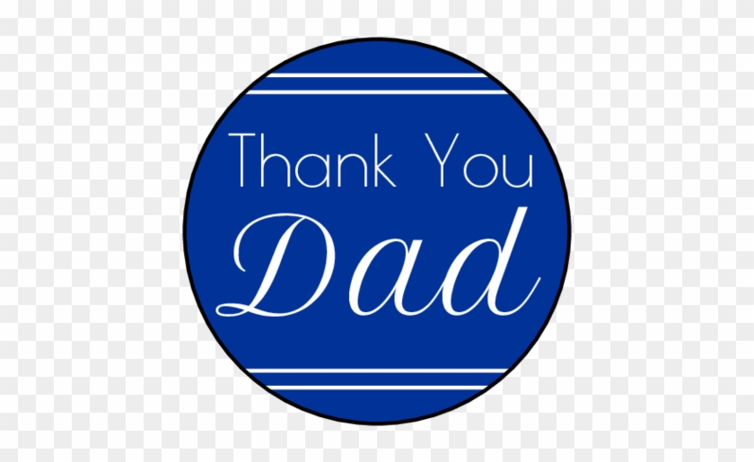Ol2088 - 1 - 5" Circle - "thank You Dad" Father - " - Carrier Air Conditioner Logo #439803