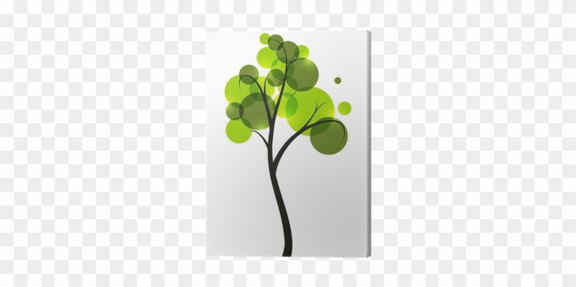 Cuadro En Lienzo Árbol Verde Sobre Fondo Blanco • Pixers® - Tree #439931