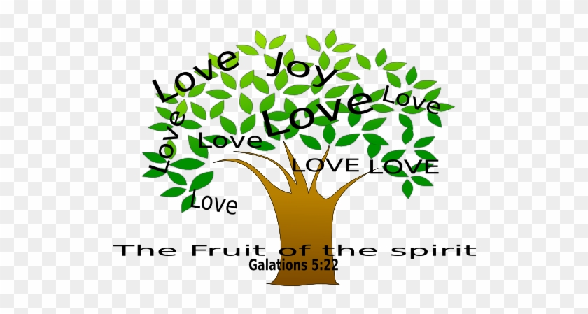 Free Spirit Tree Clipart - Fruit Of The Spirit Square Sticker 3" X 3" #439997