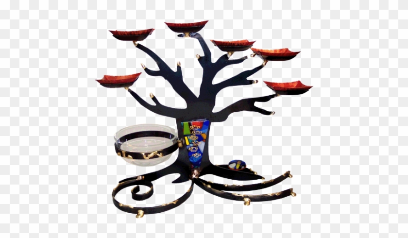 Mixed Metal Black Tree Of Life Seder Plate - Gary Rosenthal Sp25 Tree Of Life Seder Plate #440050