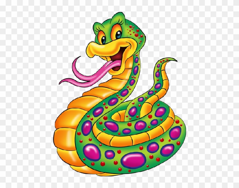 Rock Crafts, Snakes, Banana, Folk Art, Crocodiles, - Colorful Snake Cartoon #440198