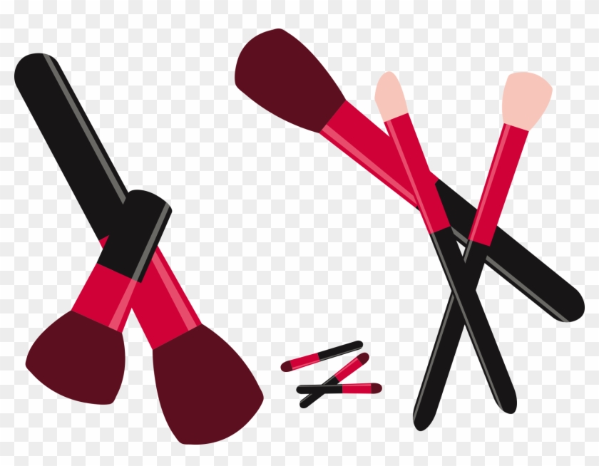 Makeup Brush Cosmetics Make-up - Make Up Vector #440240