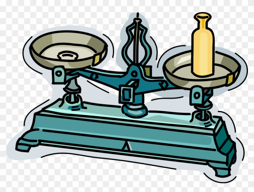 Vector Illustration Of Weigh Scale Force-measuring - Vector Illustration Of Weigh Scale Force-measuring #440256