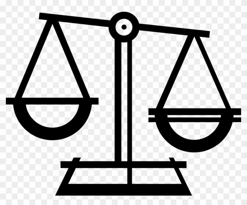 Vector Illustration Of Weigh Scale Force-measuring - Le Chatelier's Principle #440268