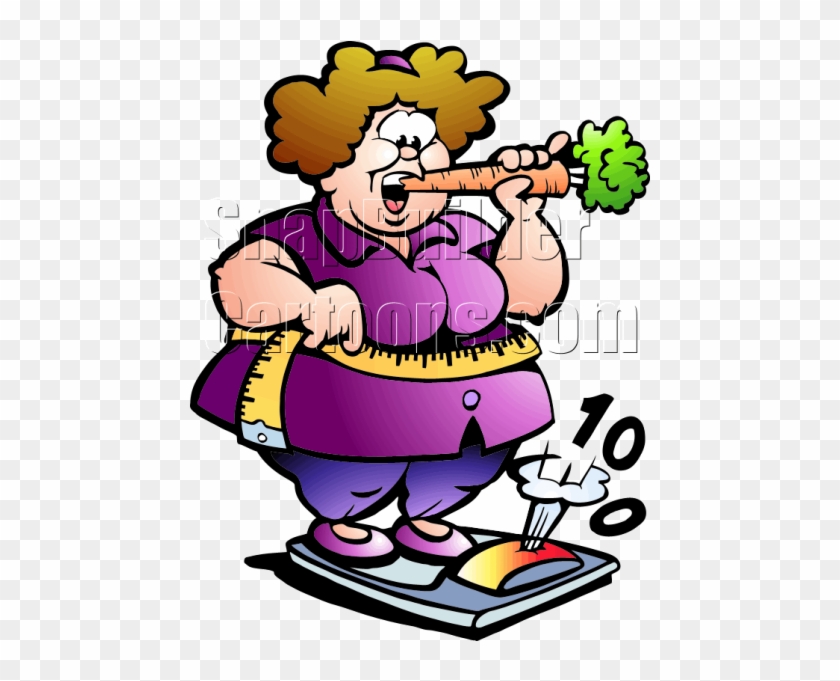 Cartoon Image Of Fat Lady #440272
