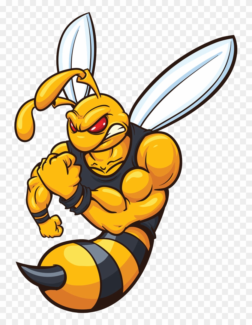 Hornet Bee Yellowjacket Cartoon - Bee Mascot #440393
