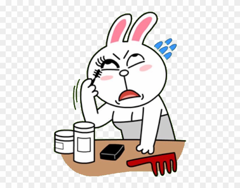 Cony's Happy Work Life - Line Sticker Make Up #440401