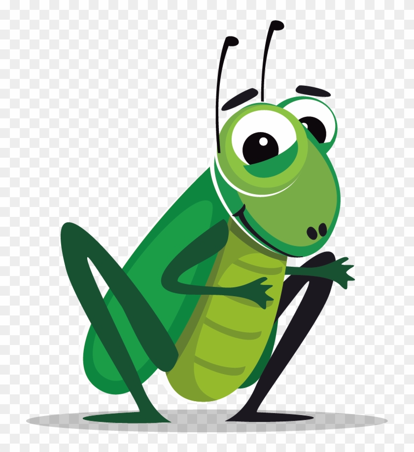 Insect Cricket Cartoon Clip Art Vector Material Grasshopper - Insect Cricket Cartoon Clip Art Vector Material Grasshopper #440489