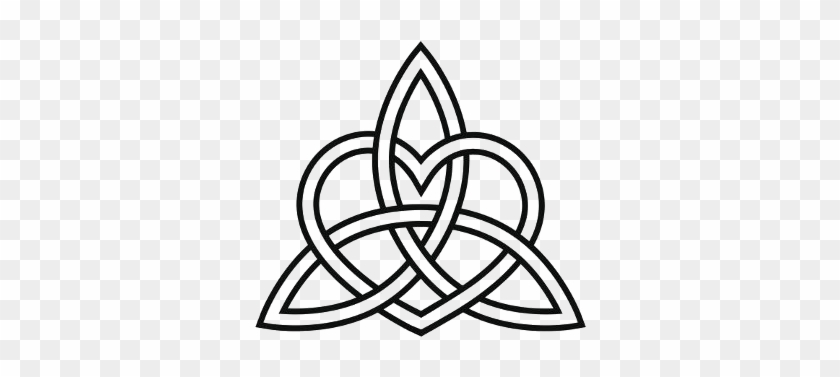 Celtic Heart Triquetra Knot Tattoo Transparency Bk - Eternal Love Celtic Knot #440465