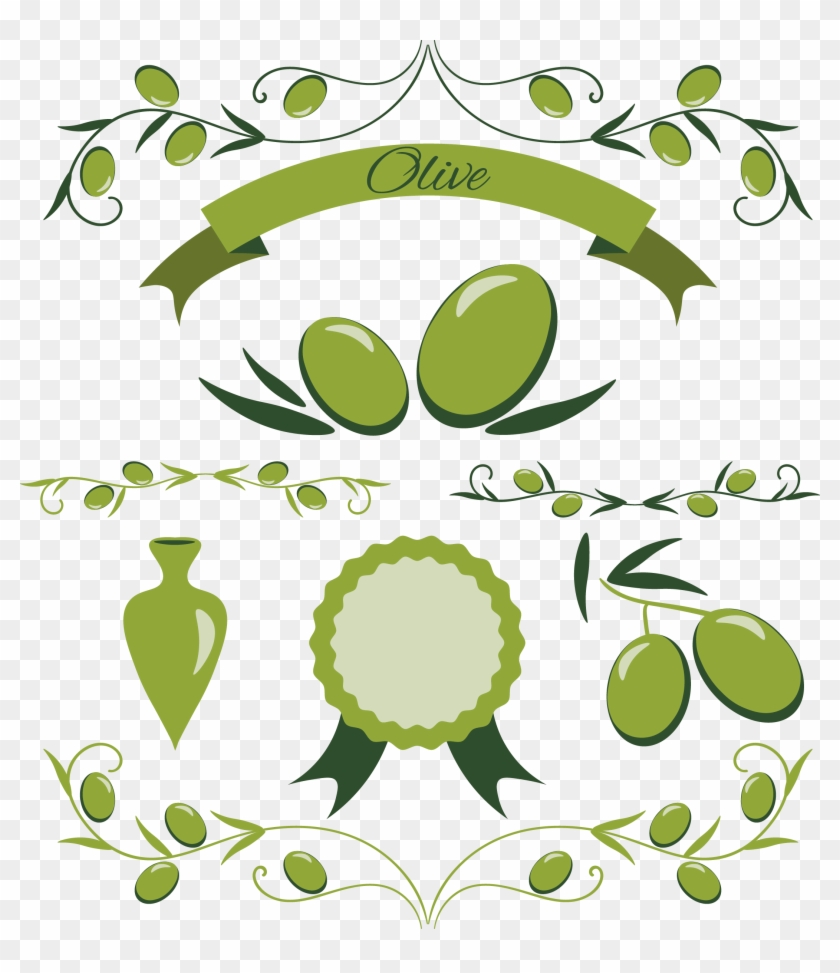 Olive Oil Euclidean Vector Olive Leaf - Olive Oil #440588