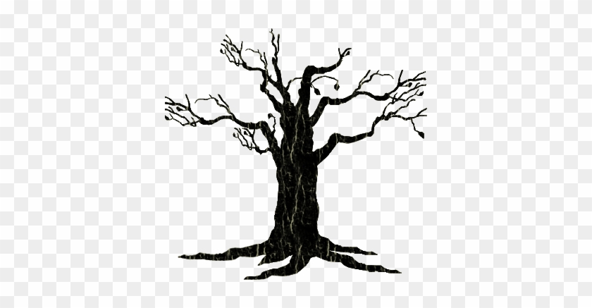 Tree-058 - Gnarly Tree Clip Art #440629