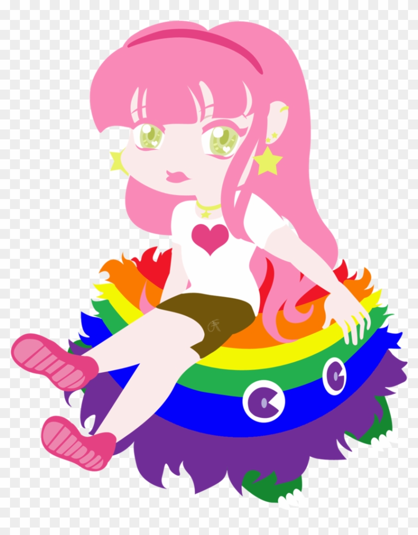 Can You Draw Her With Her Pet Rainbow - Cartoon #440815