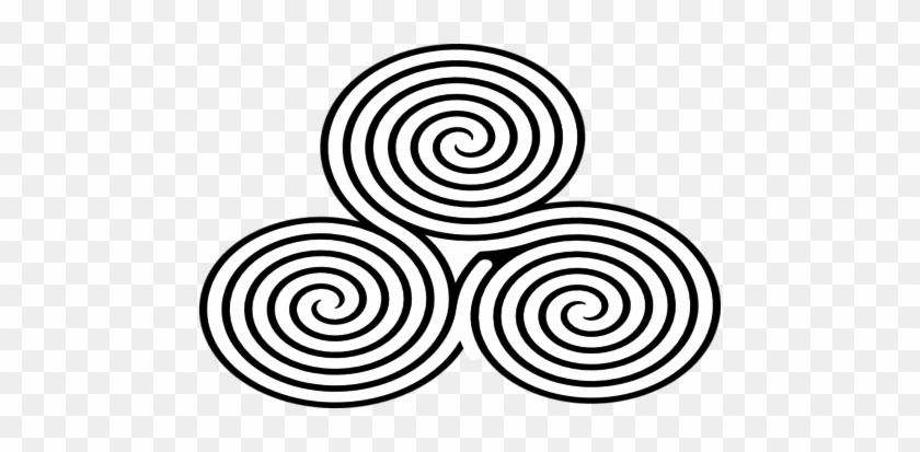 Celtic Triple Goddess Spiral Labyrinth Clip Art At - Triple Labyrinth #440937