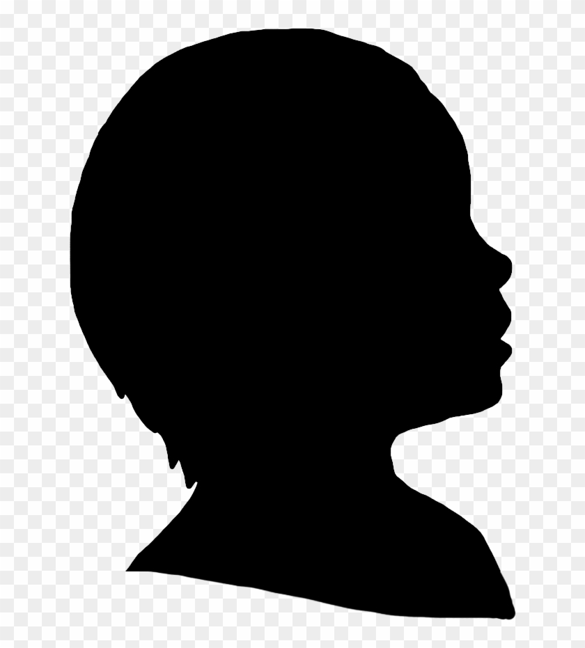 Little Child Silhouette Of Head - George Washington Silhouette Vector #441055
