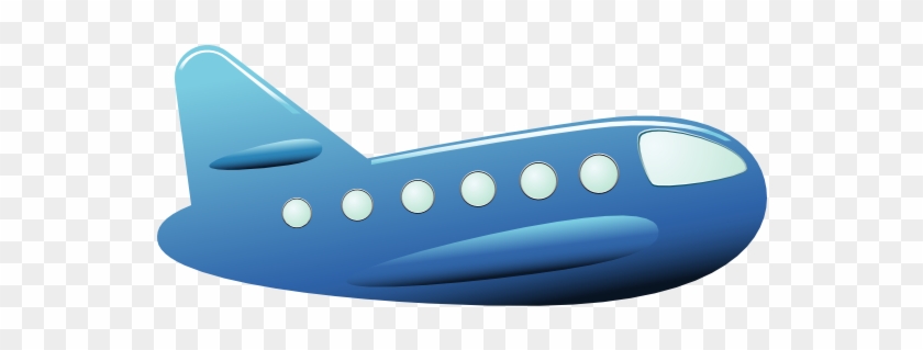 Free To Use Public Domain Airplane Clip Art - Blue Aeroplane Clipart #441113