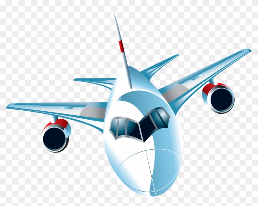 Passenger Airplane Front View Png Clipart - Airplane #441192