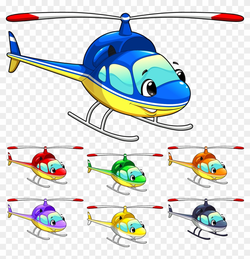 Helicopter Airplane Aircraft Cartoon - Helicopter Airplane Aircraft Cartoon #441233