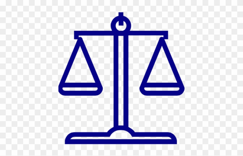 Scales Of Justice Blue - Law #441246