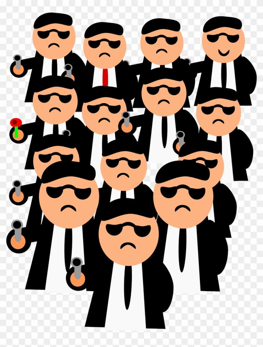 Criminal Clipart Criminal Activity - Cartoon Group Of Men #441375
