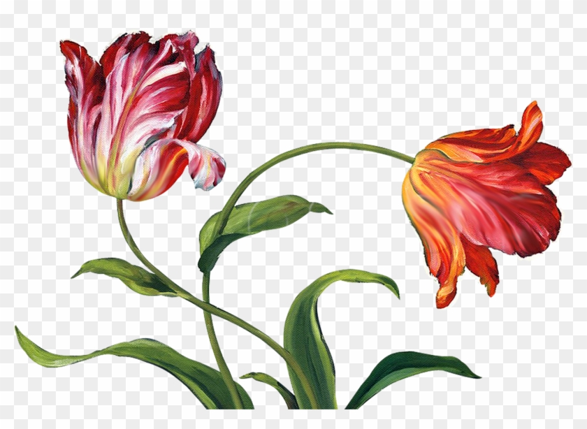 Yüksek Çözünürlüklü Dekupaj Resimleri,sanatsal Dekupaj - Flowers Paintings Png #441410