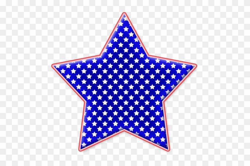 White Star Png - Red White Blue Star Clipart #441450