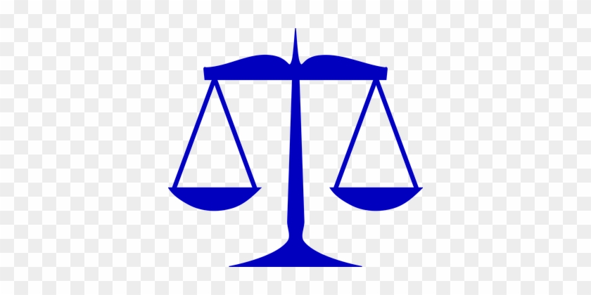 Scales Justice Blue Weight Scales Scales S - Scales Of Justice Clip Art #441457