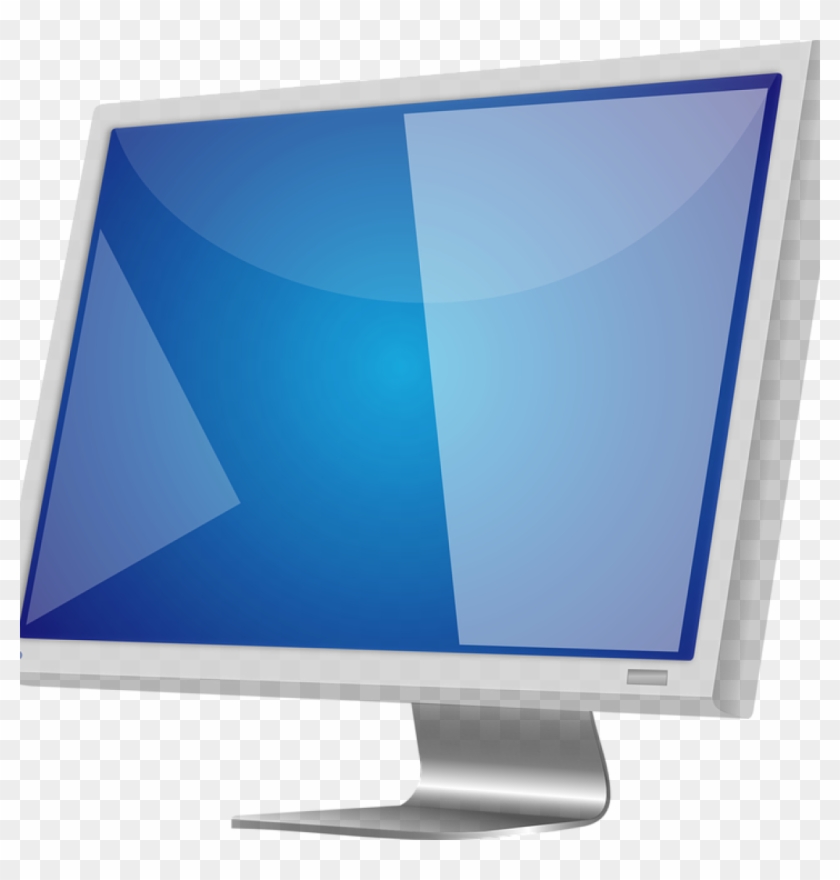 Computer Monitor Clipart Lcd Monitor Screen Free Vector - Stiforp #441503