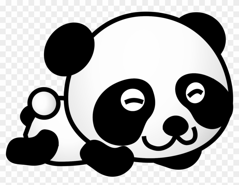 Panda Bear Eating Bamboo Hand Drawn Illustration Stock Illustration -  Illustration of eating, drawing: 55520058