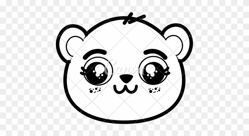 Cute Panda Bear Face - Cute Panda Face #441603