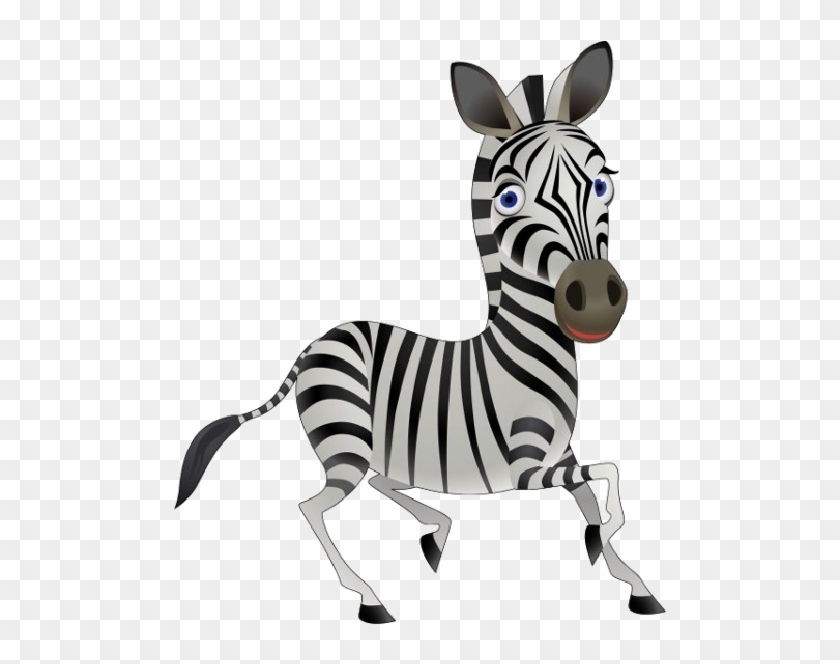 Cute Baby Zebra Clipart Transparent - Zebra Cartoon Images Png #441653
